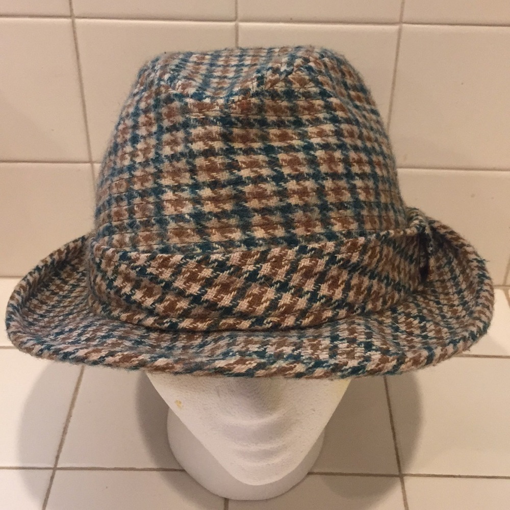 Green tan color Union brand Vintage Made In USA Fedora style hat